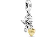 Pandora Cupid & You Heart Dangle Charm
