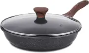Nonstick Frying Pan Skillet with Lid Omelet Pan with Cover Healthy Cooking