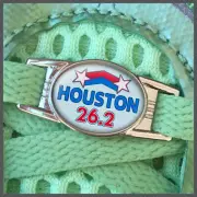 Houston 26.2 Marathon Runners Shoelace Shoe Charm or Zipper Pull