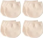 [BIVBWQU] 4 Pairs of Toe Socks Women's Half Socks with Silicone Pad Ballerina Socks Invisible Half Socks Breathable Non-Slip Forefoot Socks Toe Topper Liner for Ballerina High Heels