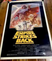 Empire Strikes Back 1981 Rerelease Summer 1 Sheet Rolled 27 x 41 Poster Vintage