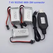 5PCS 7.4V 500mAh 25C Li Lipo Battery 602540 SM For SYMA X5SC X5SW X5HC RC Drone