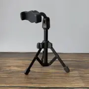 Desktop Phone Holder Foldable Tripod with Mic Clip Adjustable Microphone Stand