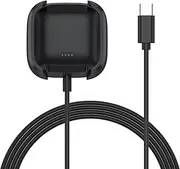 Charger for Fitbit Versa 2 Health & Fitness Smartwatch 3.3Ft Fast Charging Replacement Fitbit Versa 2 USB Charging Cable Dock Stand(not for Fitbit Versa/Versa Se/Versa Lite) (USB C)