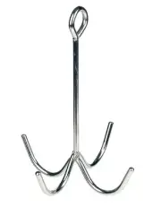 Equi-Essentials™ Four-Prong Chrome-Plated Cleaning Hook