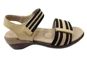 Homyped Savannah Braid Womens Supportive Extra Wide Leather Sandals