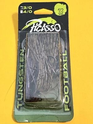 Picasso Tungsten Football Jig 1/2oz 3/0 Gamakatsu Hook PB & J