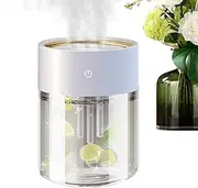 Mist Humidifier for Home - 2L 3 Spray Mist Humidifier with LED Light - Portable Humidity Control Large Capacity USB Odor Freshener for Yoga Room