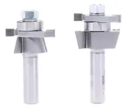 6009 15° Shaker Cabinet Door Router Bit Set, 1/2" Shank, for 1/4" Panels, 2-Piec