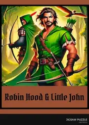 Robin Hood and Little John The Men from Sherwood Forest 1000 Pieces Puzzle 20x28
