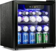 12 Bottle/48 Can Beverage Refrigerator, Wine Cooler/Cabinet, Mini Drink Fridge,
