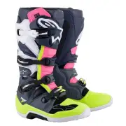 Tech 7 Dark Gray Dark Blue Pink Fluo