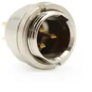 2PC ORION FANS IO-TXLR3-M-PS 3 Pin Male Mini XLR Panel Mount Connector w/ Slott