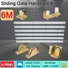 Sliding Gate Hardware Kit Opener Wheels Steel Track Keeper Roller Guide Stopper