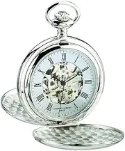 [CHARLES-HUBERT PARIS] Charles-Hubert, Paris 3575-W Mechanical Pocket Watch, SILVER, Mechanical