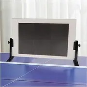 Portable Ping Pong Return Board,Table Tennis Rebound Board with 6 Rubbers,Single Self-Study Training Baffle for Home Community Game Rooms