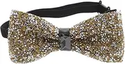 [FOMIYES] Rhinestone Bow Tie for Men Sparkly Sequin Bowtie Accessory for Nightclub Stage Performances Comfortable Stylish Design for Gentlemen