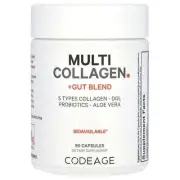 2 X Codeage, Hydrolyzed, Multi Collagen + Gut Blend, 90 Capsules
