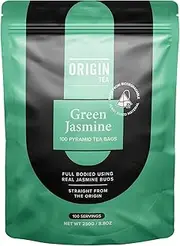 Origin Tea Green Jasmine Pyramid Green Tea Bags (100 bags)