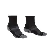 Bridgedale Hike Lightweight Merino Performance 3/4 Crew Mens Hiking Socks - Black/Silver - S
