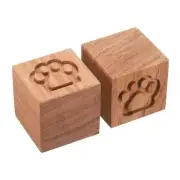 2Pcs Wood Essential Oil Diffusers Rosewood Cat's Paw Aroma Diffuser for Car Home