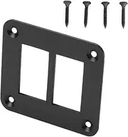 Rocker Button Bracket, Switchs Panel Bracket, Toggle Button Panel, Enhanced Aesthetics, Neat Organization, Black, 7.3cm/2.9 Inches, for Boat, Car, Motorbike
