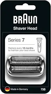 [Braun] Series 7 73S Electric Shaver Head Replacement - Silver - Compatible with Series 7 Shavers (New Generation)