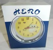 New in Box Hero Wind-up Alarm Clock - Animated Elephant - Made in Japan