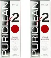 Puriclean x2 Same-Day Detox Double Strength Cleansing Quick Flush Potent Deep System Cleanser - Technology Formulated(16 Oz,4 Cap) 2 Pack