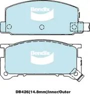 Bendix Front General CT Brake Pads for Subaru Brumby AU5 1.8L EA81 Petrol 1980-1