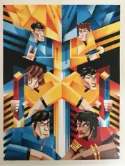 Star Trek 11x14 Lithograph Mondo Poster A Team and a Spaceship Roux
