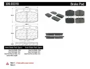StopTech Disc Ultra-Premium Brake Pad Set for 73-95 Mazda RX-7 309.03310 (for: Mazda)