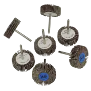 Rotary Tool Flap Wheel Set 7pc Ø30mm RTA7FW Sealey New