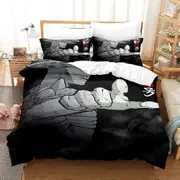 v610 Bed Sheets Kaiju No Bedding Set Single Twin Full Queen King Size Bed Set Aldult Kid Bedroom Duvetcover Sets Anime bed sheet set 3-Piece Bedding