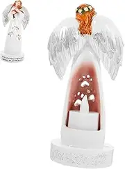 BESTOYARD Angel Holding Dog Statue Resin Angel Figurine for Pet Memorial Heartfelt Tribute Home Decor Dog Remembrance for Birthdays Anniversaries Special Occasions