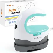 HTVRONT Mini2 Portable Iron Heat Press Machine - for T Shirts, Hats, Green