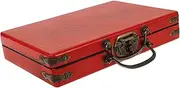 Parliky Wooden Mahjong Box Empty Chinese Set Storage Container for Boys and Girls Adults