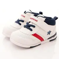 在飛比找ETMall東森購物網優惠-日本Carrot機能童鞋-(2E寬楦)美式星星護踝款MSB9