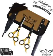 Titanium Gold Professional Salon Shears Hairdressing Scissors Barber Shears