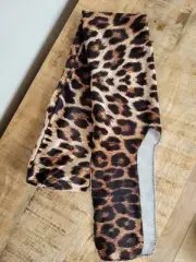 Handmade Stretchy Horse/Equine Bag/Guard - Deluxe Leopard Print Velour Design