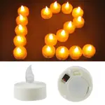 12PCS ELECTRONIC LED TEA LIGHT CANDLES IC BATTERYPOWERED FL