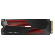 Samsung 990 Pro With Heatsink 4TB M.2 NVMe Internal SSD PCIe Gen 4 - Up to 7450MB/s Read - Up to 6900MB/s Write - 1600K/1550K IOPS - 5 Years Warranty or 2400 TBW [MZ-V9P4T0CW]