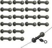 Fishing Beads - Fishing Bait Rigs, Stacked Fishing Beads | Tackle Trout Walleye Spinner Rig Lure Making Supplies, Round Rubber Fishing Bait for Saltwater Freshwater Crappie Salmon Carp Trout