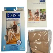 JOBST Opaque Moderate Compression Socks Women’s M Natural 15-20 mmhg Knee High