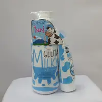 在飛比找蝦皮購物優惠-Gluta 牛奶沐浴露 + 潔面乳套裝 800ml 泰國
