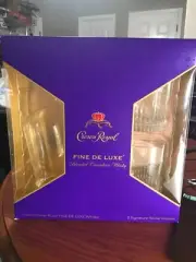 CROWN ROYAL SIGNATURE ROCKS GLASSES SET OF TWO BRAND NEW NO BOOZE INCLUDED!