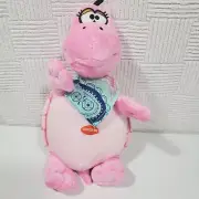 Dog Toy Fresh Water Turtle Pink Soft Plush With Bandana Squeaker 10" New