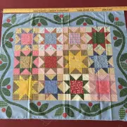 31”x 35” Fabric panel Patchwork Quilt Print Cotton Super Cute!