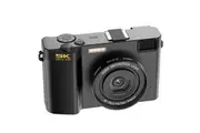 64MP UHD 5K Digital Camera 18x Zoom Dual Lens 3" IPS Display WiFi APP Control - Black
