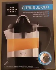 The Sharper Image Citrus Juicer 5 Cup Juice Extractor NEW in Box
